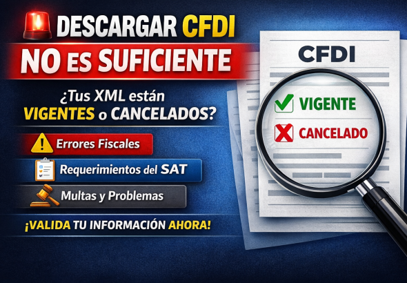 Descargar CFDI no es suficiente cómo validar su estatus y evitar errores
