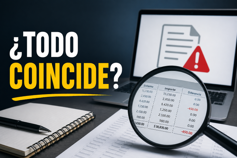Revisión de información fiscal con lupa para detectar diferencias entre sistema administrativo y datos del SAT