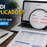 CFDI duplicados con importes iguales y fechas cercanas detectados mediante revisión de comprobantes fiscales.