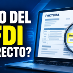 Factura electrónica con el campo “Uso del CFDI” resaltado para identificar posibles datos incorrectos o que requieren revisión.